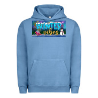 Pigment Pebble Blue winter vibes license plate Urban Hoodie - BundleAndBundleShop