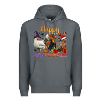 Rock Happy Hallothanksmas Chick Premium Hoodie - BundleAndBundleShop