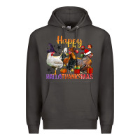 Smoke Happy Hallothanksmas Chick Premium Hoodie - BundleAndBundleShop
