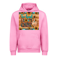 Fuchsia Pink too bad i don't care Urban Hoodie - JahusDesignShop