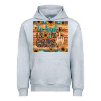 Heather Grey too bad i don't care Urban Hoodie - JahusDesignShop