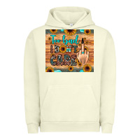 Pigment Pistachio too bad i don't care Urban Hoodie - JahusDesignShop