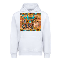 White too bad i don't care Urban Hoodie - JahusDesignShop