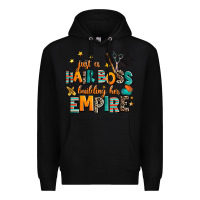 Black just a nail boss building her empire Premium Hoodie - AdoDesignShop