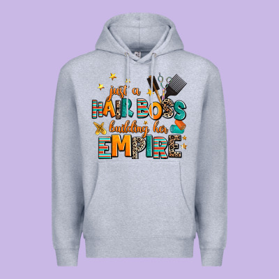 Just A Nail Boss Building Her Empire Premium Hoodie Designed By Adodesignshop