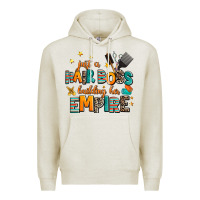 Oatmeal Heather just a nail boss building her empire Premium Hoodie - AdoDesignShop