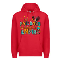 Red just a nail boss building her empire Premium Hoodie - AdoDesignShop