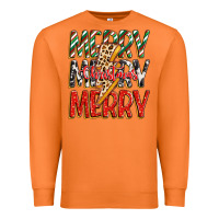 Carrot merry christmas lightning bolt Premium Sweatshirt - Zillion Design Studio