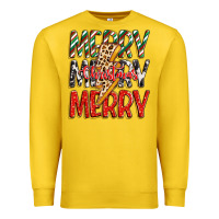 Lemon merry christmas lightning bolt Premium Sweatshirt - Zillion Design Studio