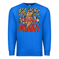 True Royal merry christmas lightning bolt Premium Sweatshirt - Zillion Design Studio