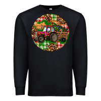 Black Christmas Farm Red Tractor Premium Sweatshirt - RanaPortraitStore
