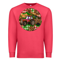 Cardinal Christmas Farm Red Tractor Premium Sweatshirt - RanaPortraitStore