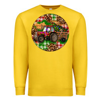Lemon Christmas Farm Red Tractor Premium Sweatshirt - RanaPortraitStore