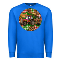 True Royal Christmas Farm Red Tractor Premium Sweatshirt - RanaPortraitStore