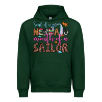 Forest Green soul of a mermaid mouth of a sailor Urban Hoodie - JahusDesignShop