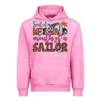 Fuchsia Pink soul of a mermaid mouth of a sailor Urban Hoodie - JahusDesignShop