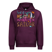 Mauve Wine soul of a mermaid mouth of a sailor Urban Hoodie - JahusDesignShop