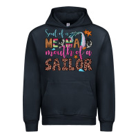 Navy soul of a mermaid mouth of a sailor Urban Hoodie - JahusDesignShop