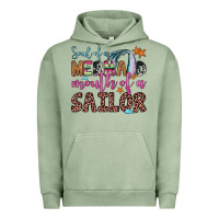 Pigment Oil Green soul of a mermaid mouth of a sailor Urban Hoodie - JahusDesignShop