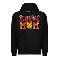 Black softball mom Premium Hoodie - JahusDesignShop