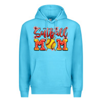 Ocean Blue softball mom Premium Hoodie - JahusDesignShop