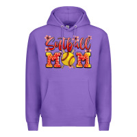 Purple softball mom Premium Hoodie - JahusDesignShop