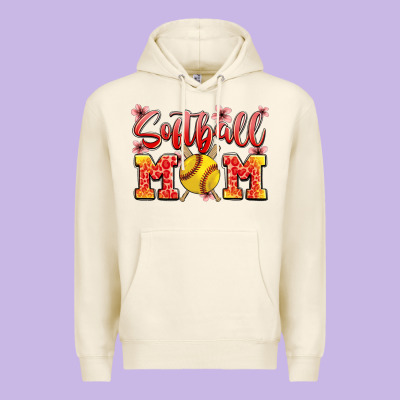 Softball Mom Premium Hoodie Designed By Jahusdesignshop