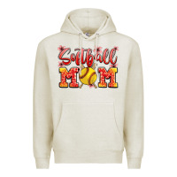 Oatmeal Heather softball mom Premium Hoodie - JahusDesignShop