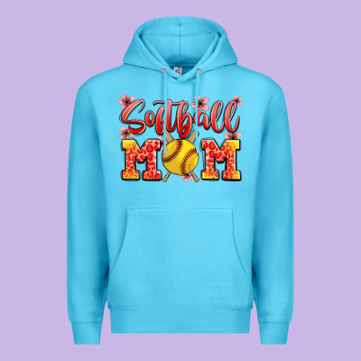 Softball Mom Premium Hoodie Designed By Jahusdesignshop