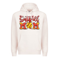Pale Pink softball mom Premium Hoodie - JahusDesignShop