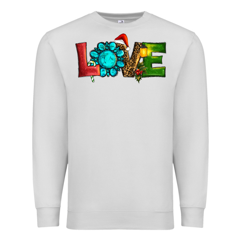 Western Gemstone Christmas Love Premium Sweatshirt by RanaPortraitStore | Teevron