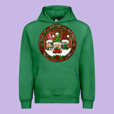 Christmas Gnomies Christmas Ornament Urban Hoodie Designed By Bundleandbundleshop