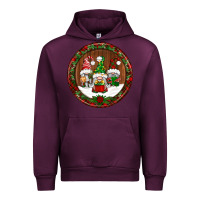 Mauve Wine christmas gnomies christmas ornament Urban Hoodie - BundleAndBundleShop