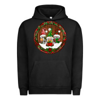 Pigment Black christmas gnomies christmas ornament Urban Hoodie - BundleAndBundleShop