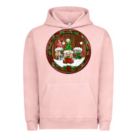 Pigment Salmon christmas gnomies christmas ornament Urban Hoodie - BundleAndBundleShop