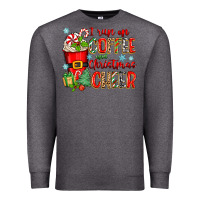 Charcoal Heather i run on coffee and christmas cheer Premium Sweatshirt - Zillion Design Studio
