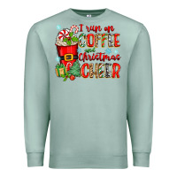 Seafoam i run on coffee and christmas cheer Premium Sweatshirt - Zillion Design Studio