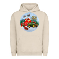 Pigment French Oak merry christmas small town christmas ornament Urban Hoodie - BundleAndBundleShop