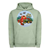 Pigment Oil Green merry christmas small town christmas ornament Urban Hoodie - BundleAndBundleShop