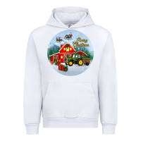 White merry christmas small town christmas ornament Urban Hoodie - BundleAndBundleShop