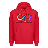 Red autism acceptance Premium Hoodie - JahusDesignShop