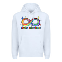 White autism acceptance Premium Hoodie - JahusDesignShop