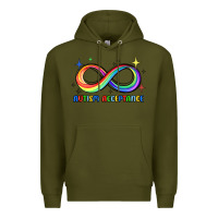 Army Green autism acceptance Premium Hoodie - JahusDesignShop