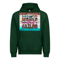 Forest Green soul of a mermaid mouth of a sailor Urban Hoodie - JahusDesignShop