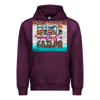 Mauve Wine soul of a mermaid mouth of a sailor Urban Hoodie - JahusDesignShop