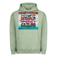 Pigment Oil Green soul of a mermaid mouth of a sailor Urban Hoodie - JahusDesignShop