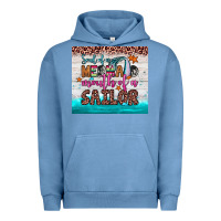 Pigment Pebble Blue soul of a mermaid mouth of a sailor Urban Hoodie - JahusDesignShop