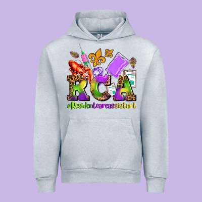Mardi Gras Rca Resident Care Assistant Urban Hoodie Designed By Adodesignshop