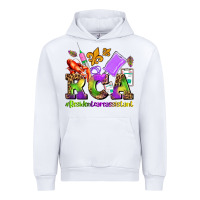 White mardi gras rca resident care assistant Urban Hoodie - AdoDesignShop