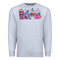 Heather Grey nail hustler coffee cups Premium Sweatshirt - texasbilliewilder